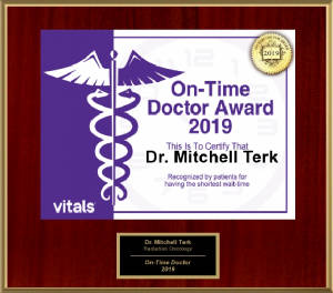 Mitchell Terk, MD: Awarded Vitals&reg; On-Time Physician Award - 2019
